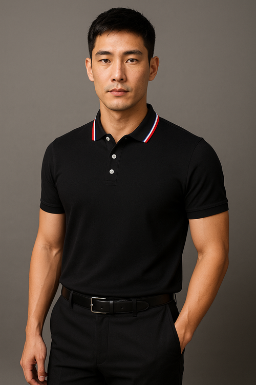 Tailored Fit Performance Mesh Polo Shirt