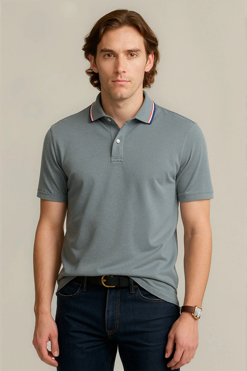Tailored Fit Performance Mesh Polo Shirt